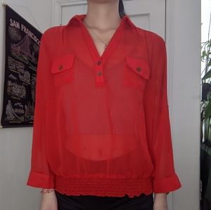 Mesh blouse